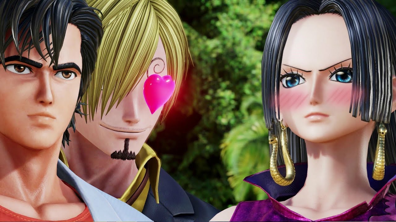 Jump Force : Sanji and Ryo with All Female Characters Interaction Dialogues (Funny)