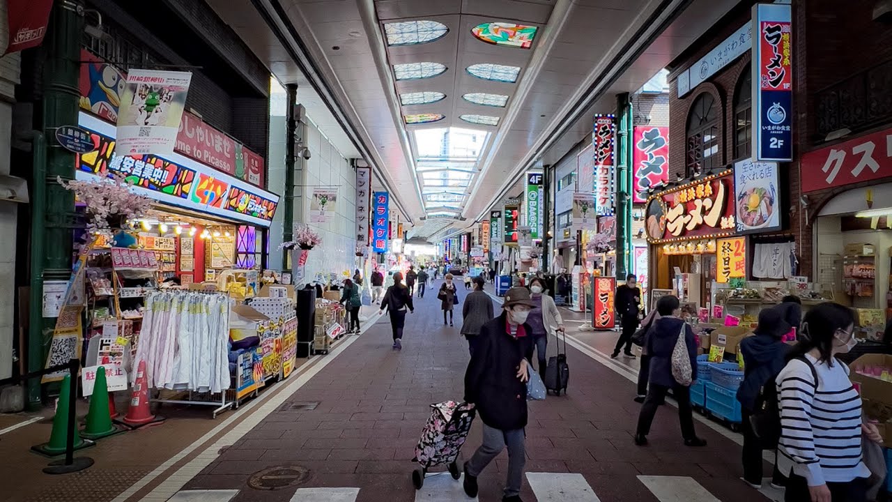 4K Japan Walking tour in Kawasaki kanagawa-