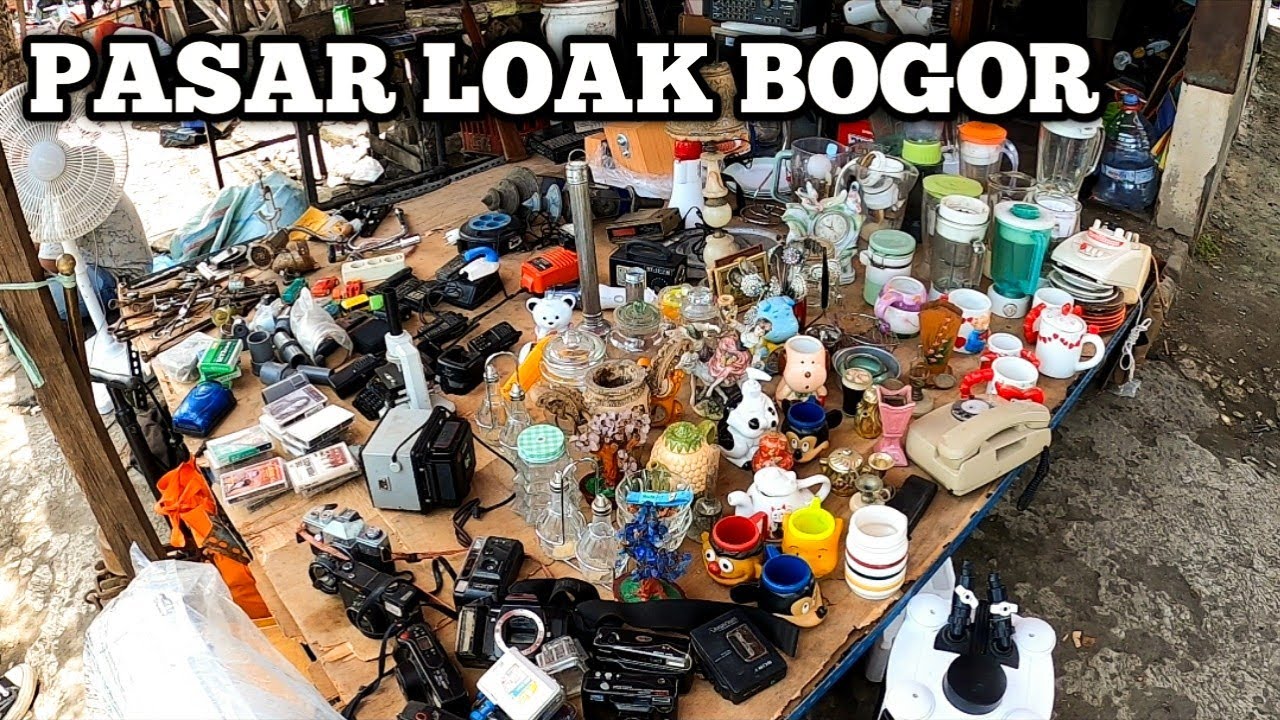  Jalan- jalan ke pasar Loak kota bogor.barang bekas pinggiran jalan.