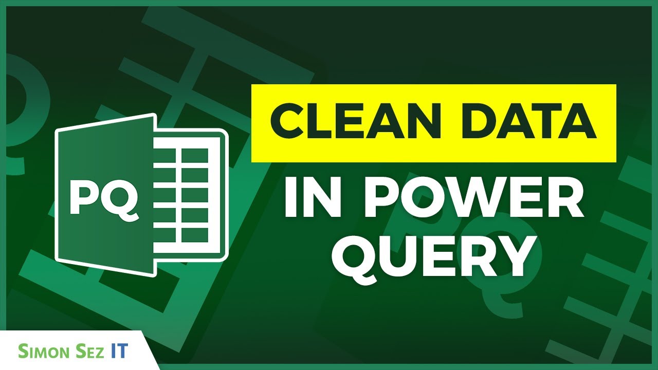 Как очистить данные в Excel Power Query