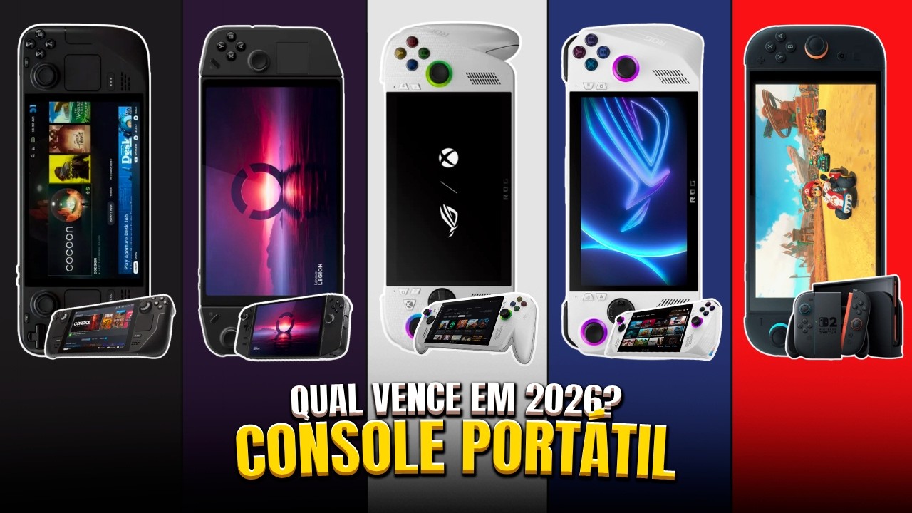 Qual CONSOLE PORT&Aacute;TIL Comprar em 2026? 5 Melhores Video Games Port&aacute;teis ✅