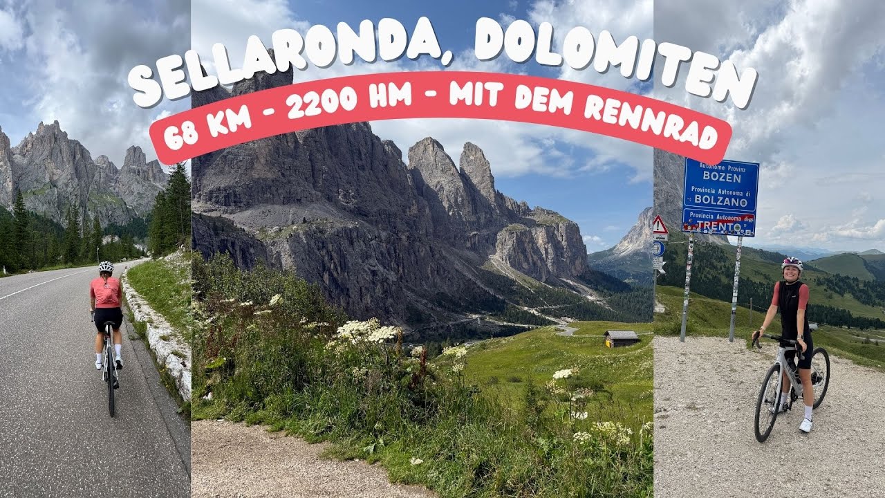 Schönste Rennrad Tour in den Dolomiten - Sellaronda (68km, 2200HM)