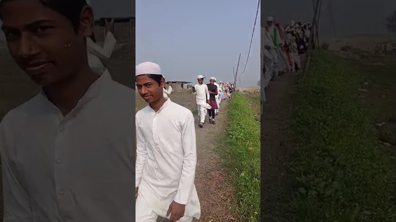 یومِ جمہوریہ کے موقع پر جامعہ اشرفیہ سہرسہ کے طلبہ کی ریلی کا دلکش منظر۔۔۔