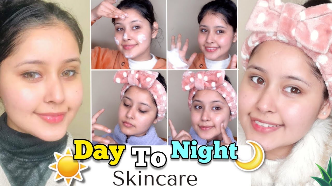 My Day ☀️to Night 🌙Skincare Routine | for Clear & Glowing skin| TEENAGE SKINCARE ❤| Kirantutorialz