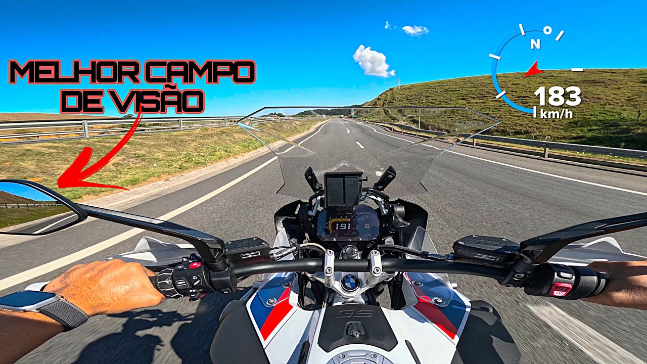 BMW R 1250 GSA TROPHY NA BR 101 - TESTE DOS NOVOS RETROVISORES E IMAGEM GOPRO