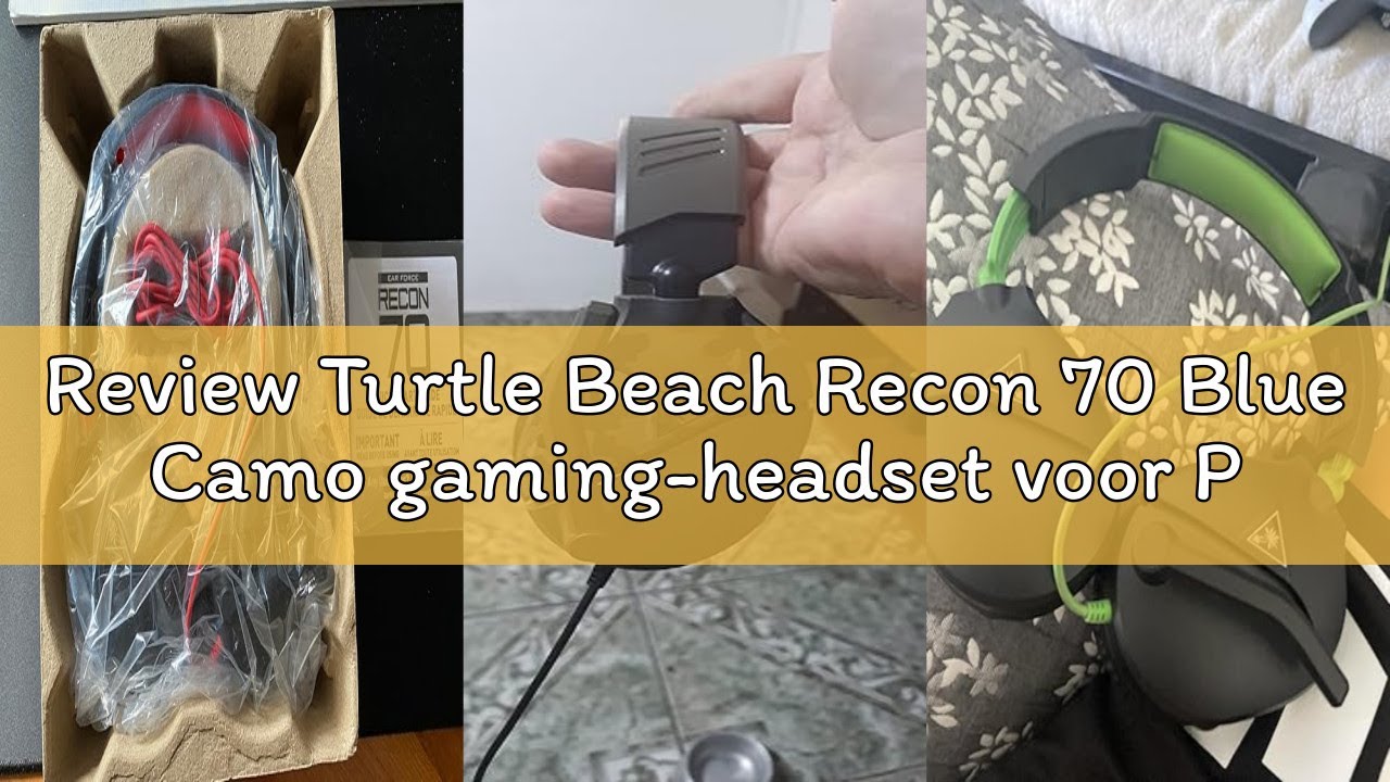Review Turtle Beach Recon 70 Blue Camo gaming-headset voor PS4, PS5, Nintendo Switch, Xbox One en pc