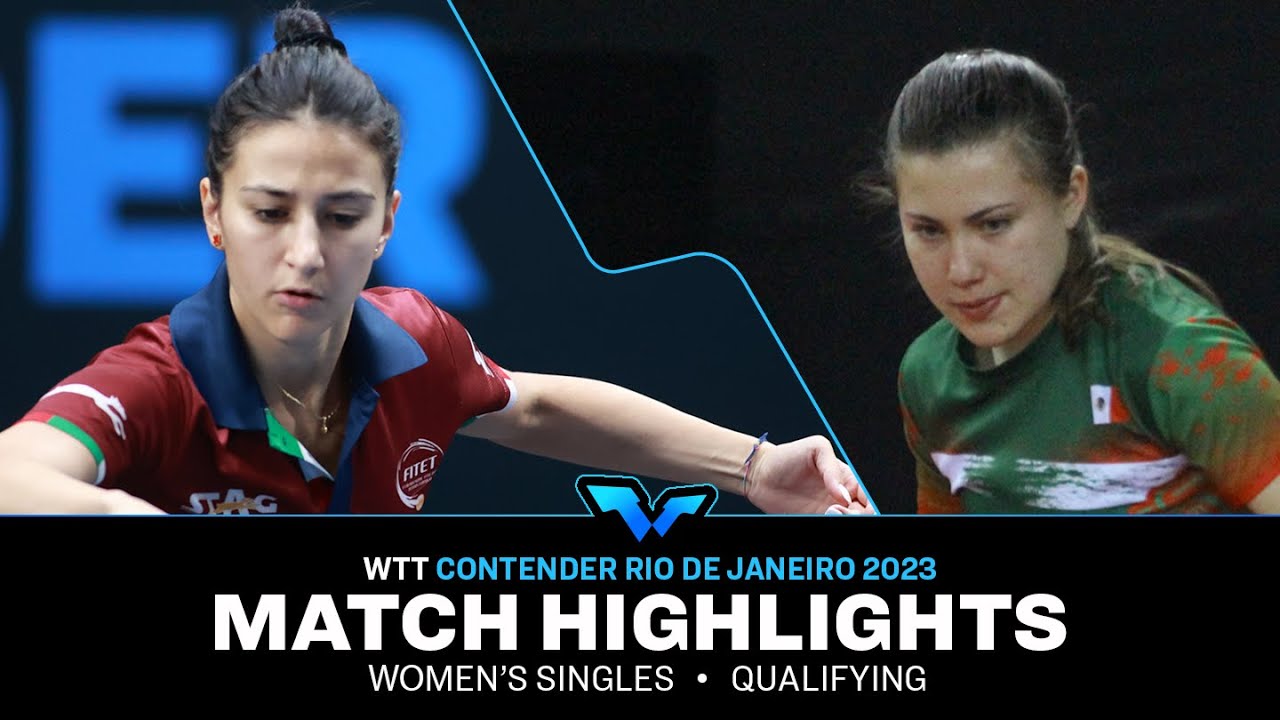 Arantxa Cossio Aceves vs Giorgia Piccolin | WS Qual | WTT Contender Rio de Janeiro 2023