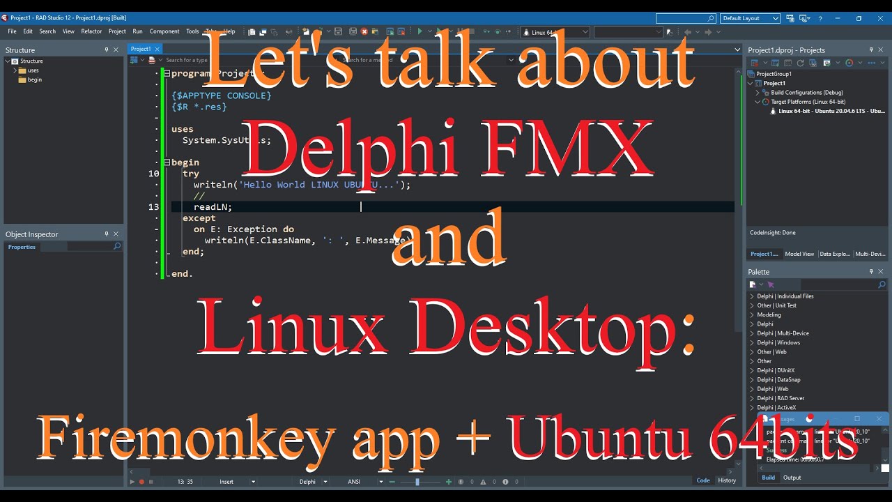 Delphi: Firemonkey (FMX) and Linux Ubuntu application 64bit: Instalation and deployment step-by-step