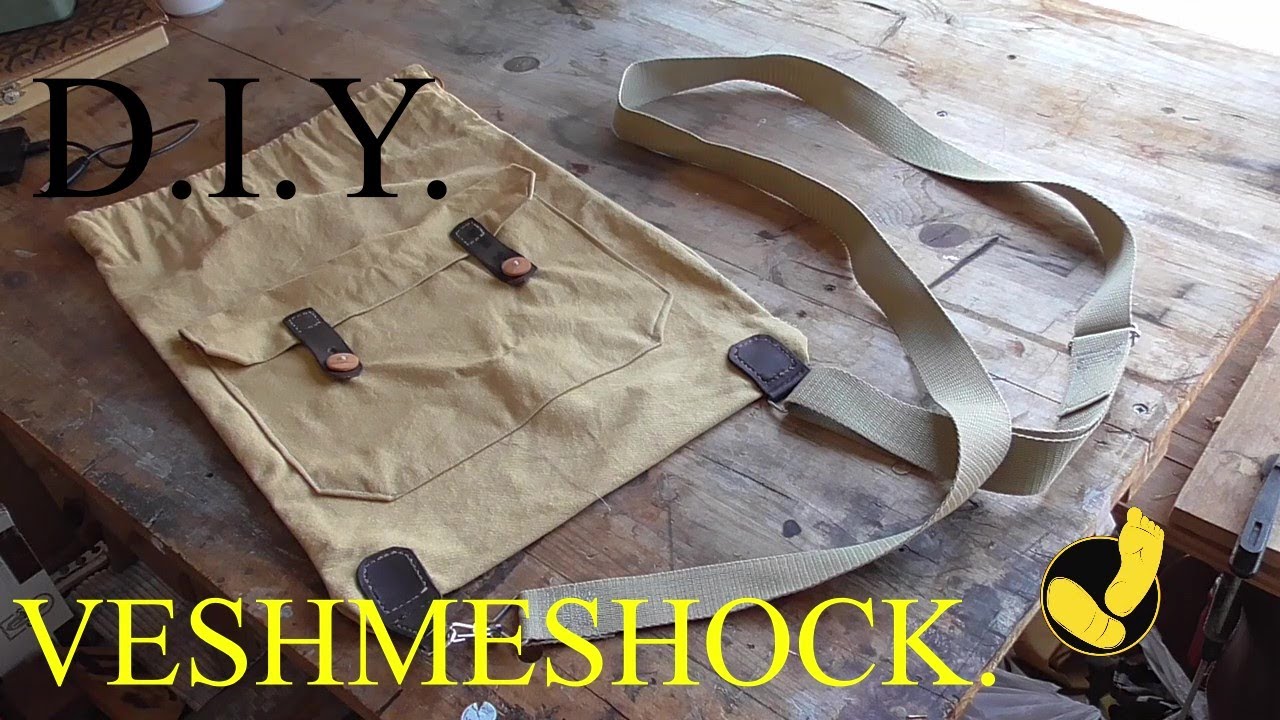 Haciendo una mochila rusa, veshmeshock. Making a veshmeshok.