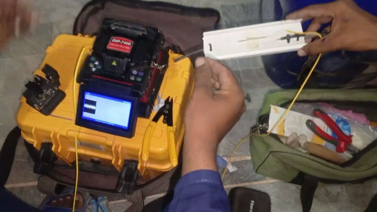 Fiber net machine price Fiber net connection kasy hota hy full video #fibernet #fiber 
