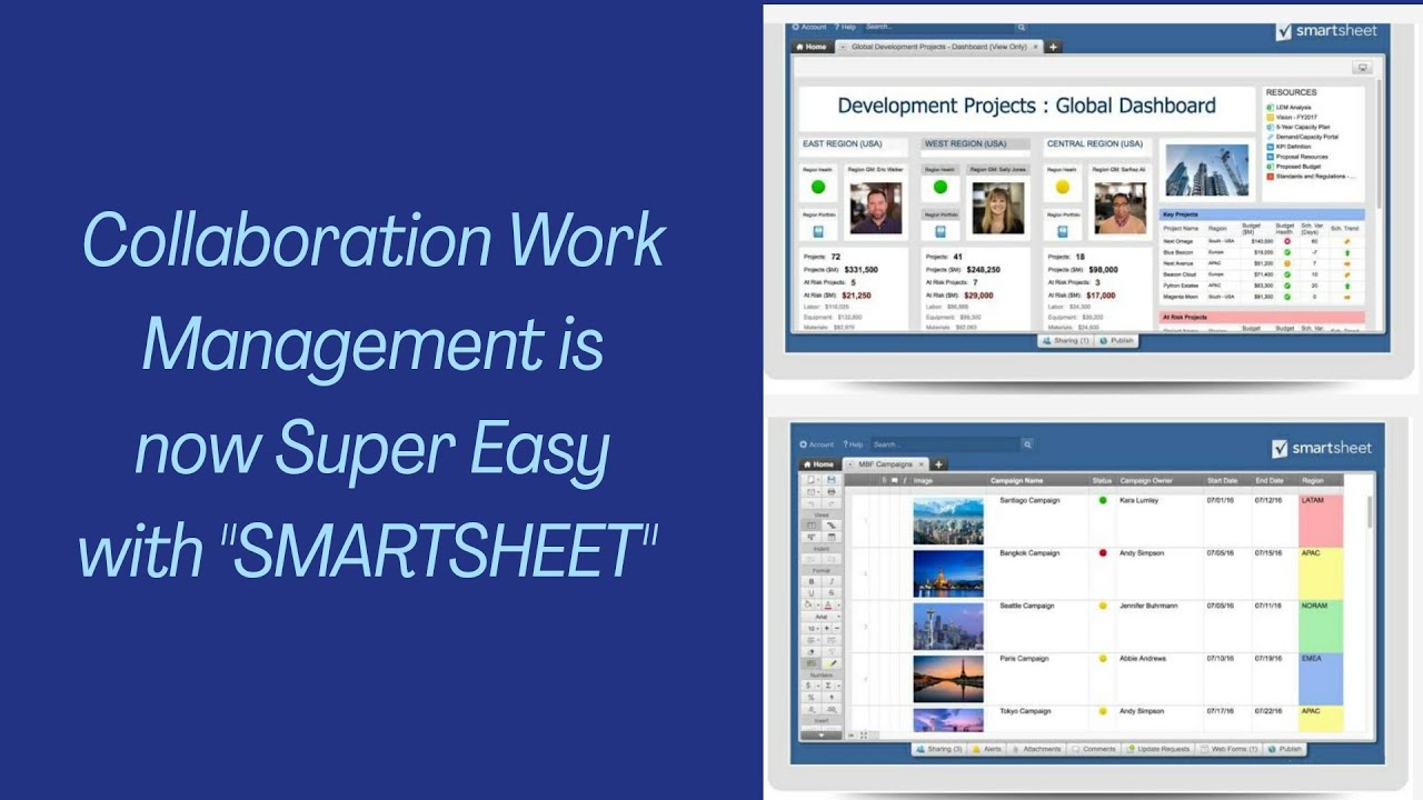 SMARTSHEET - Collaborative Work Management | Data Management | Team Management | Project Management