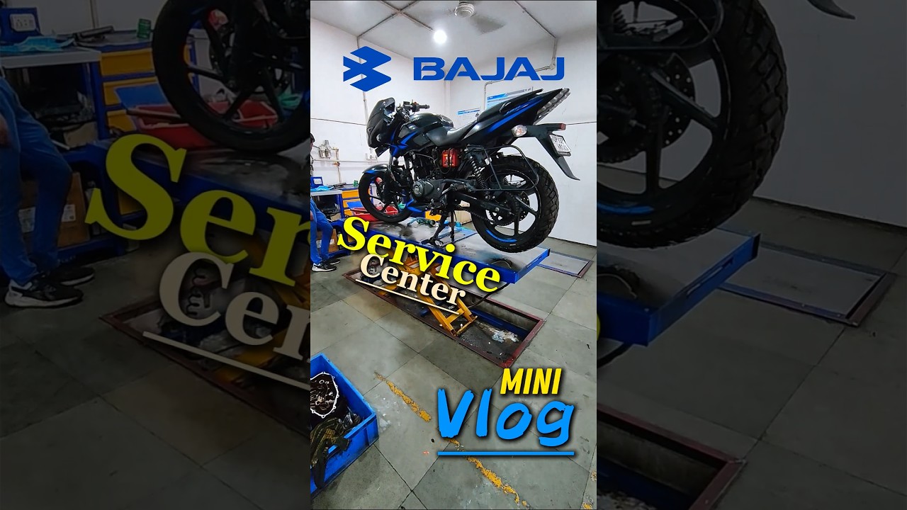 Pulsar 150 ki Service at Bajaj Service Center #shorts #minivlog #vlogs
