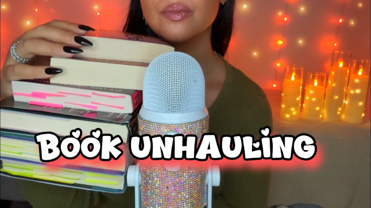 ASMR Book Unhaul 💀 Clearing Out My Thriller Collection + Giveaway 🎁