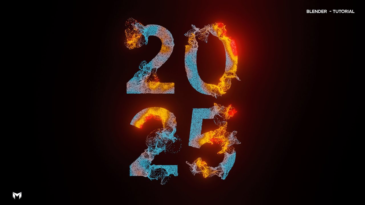 Blender flaming text effect Tutorial