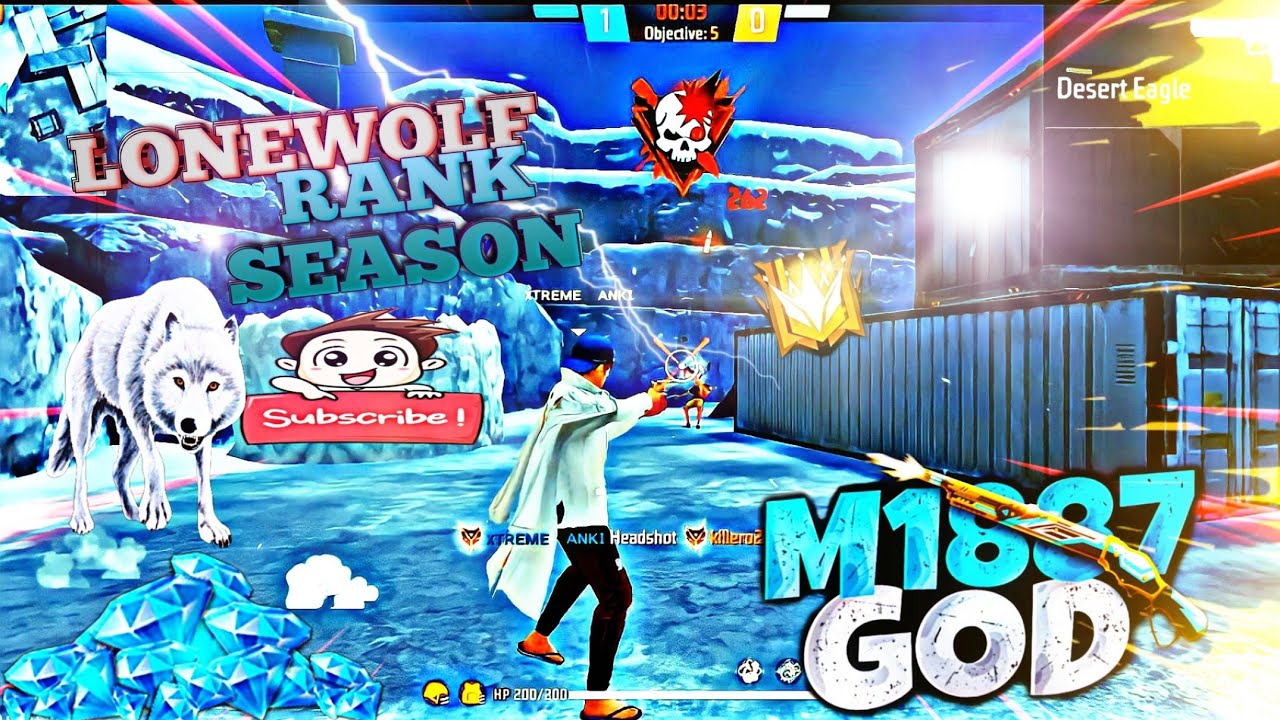 Lonewolf Rank match कैसे khele 🤔| free fire new update lone wolf 🐺 rank pushing trick