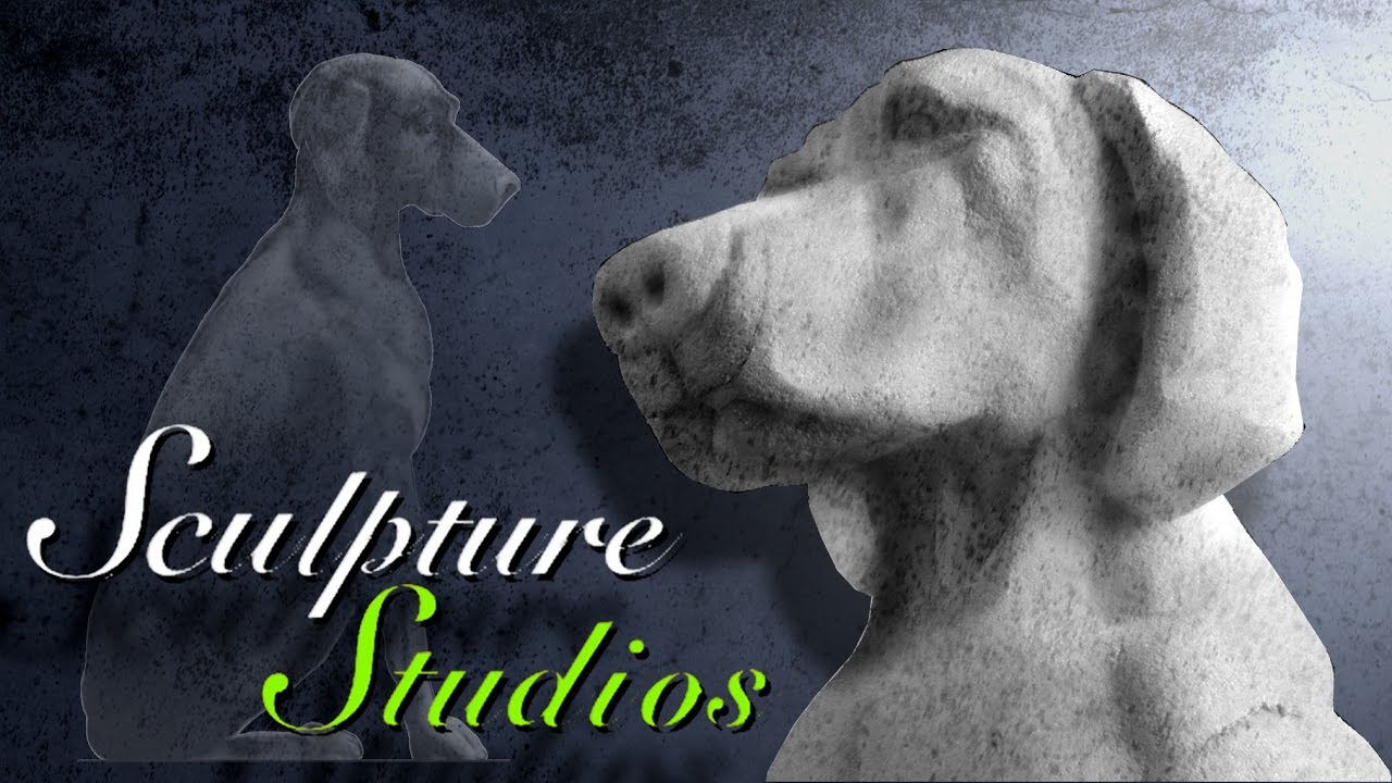 Giant Concrete Dog Polystyrene / Styrofoam Carving by Sculpture Studios