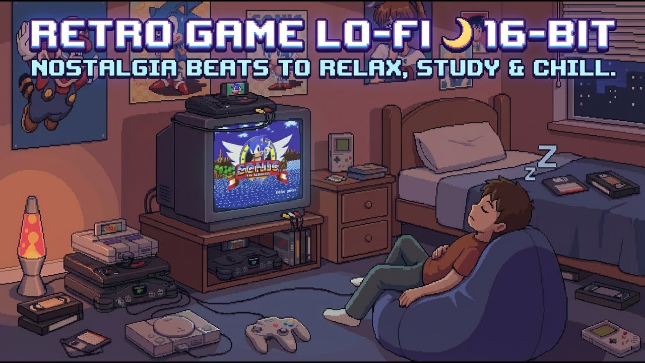Retro Game Lo-Fi 🌙 16-Bit Nostalgia Beats to Relax, Study & Chill