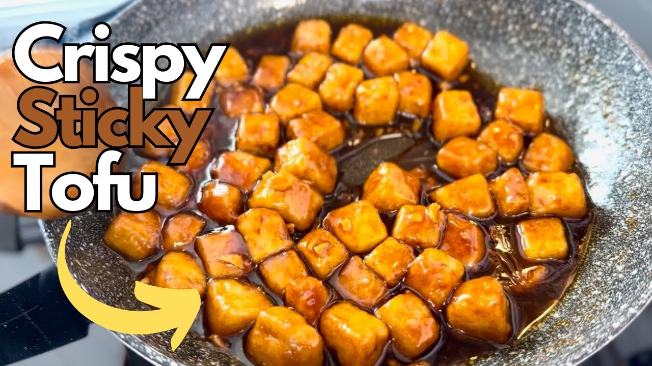 CHRUPIĄCE TOFU W ORIENTALNYM SOSIE (szybki obiad) duża zawartość białka!