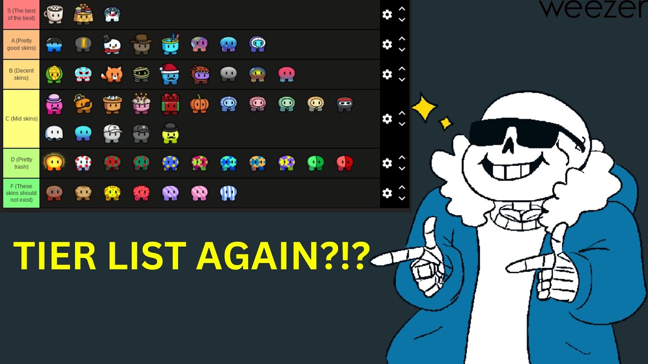 Unstable Does Yet Another Tier List!