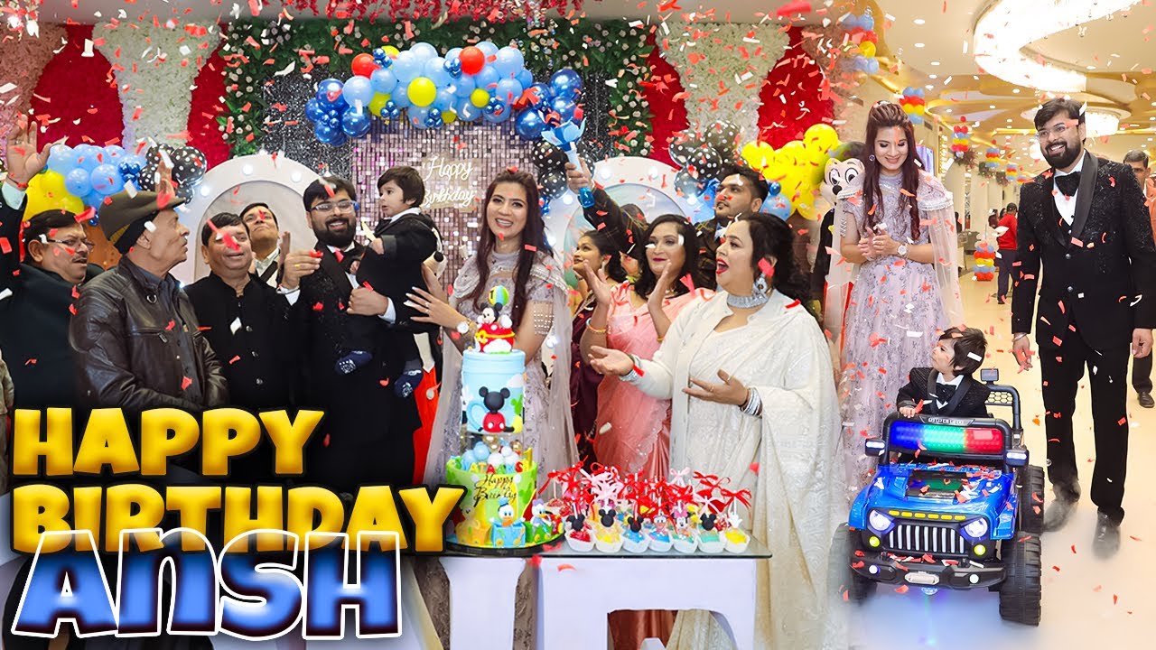 Ansh's 1st Birthday Grand Celebration in India || Tanya and Veer