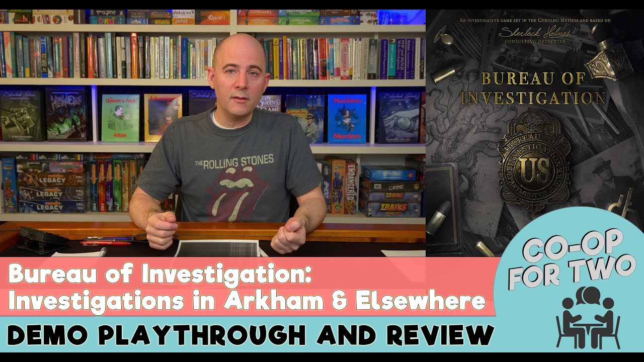 Bureau of Investigation: Investigations in Arkham & Elsewhere - Discussion and Demo case playthrough