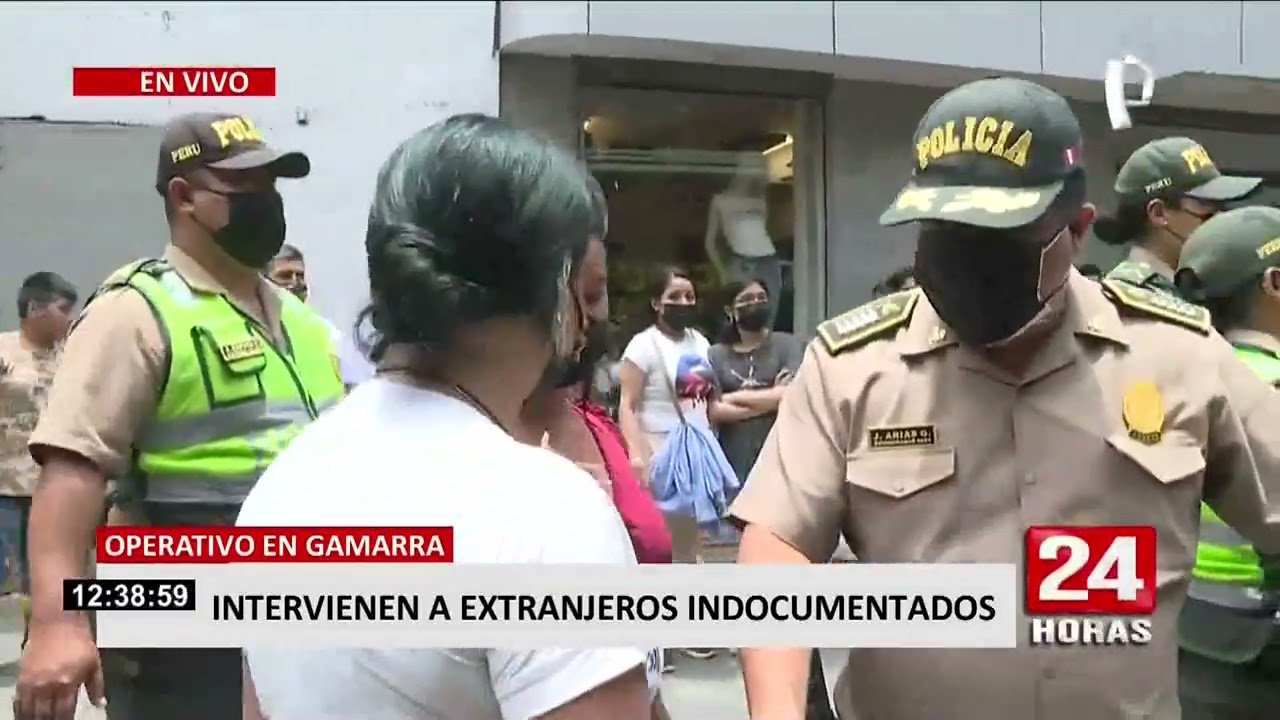 La Victoria: Policías intervienen extranjeros indocumentados en Gamarra