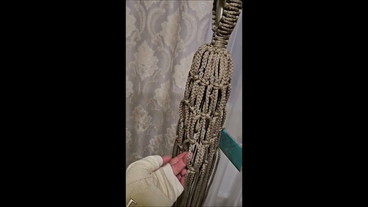 Подвесное кресло-шатёр Макраме  Кресло гамак  Мастер класс  Видео 2