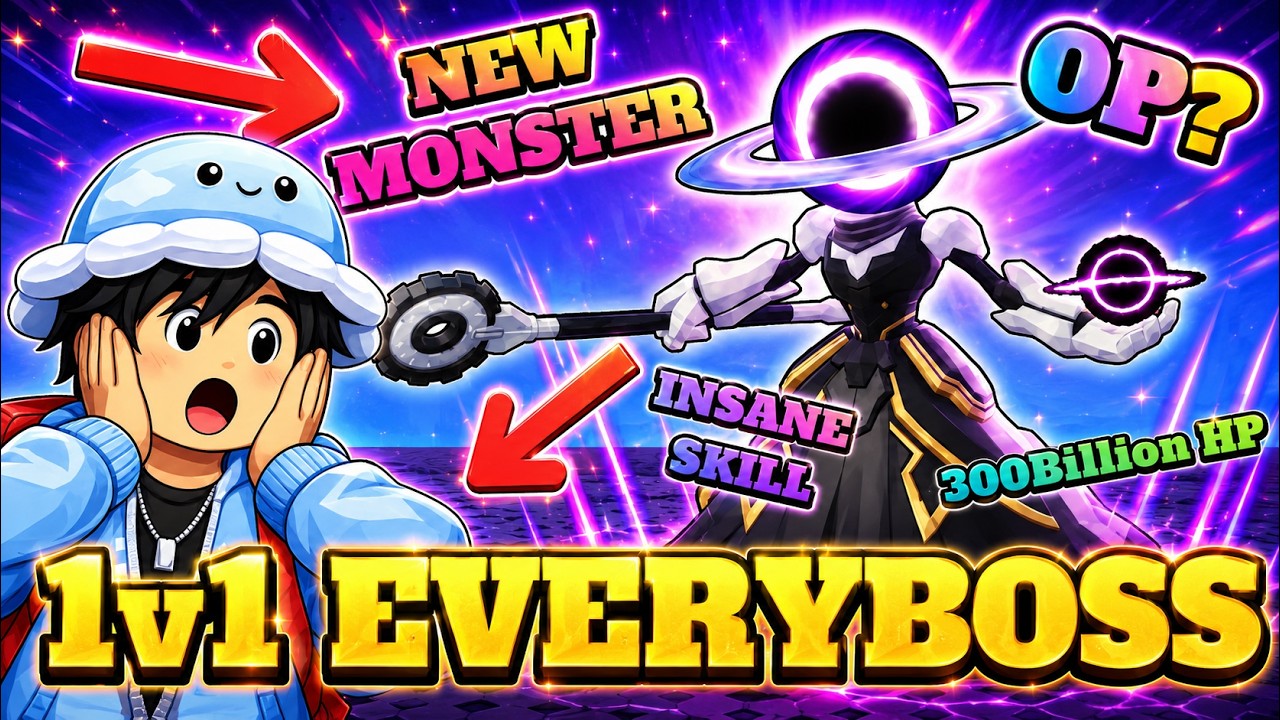Can The NEW MONSTER 1v1 EVERY BOSS In Catch A Monster?!