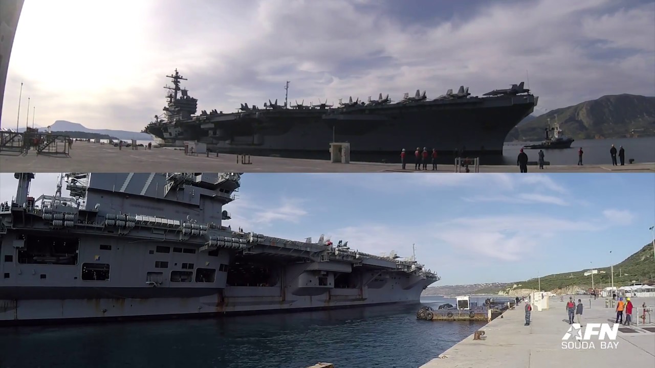 170225 USS George H.W. Bush Split-screen Timelapse