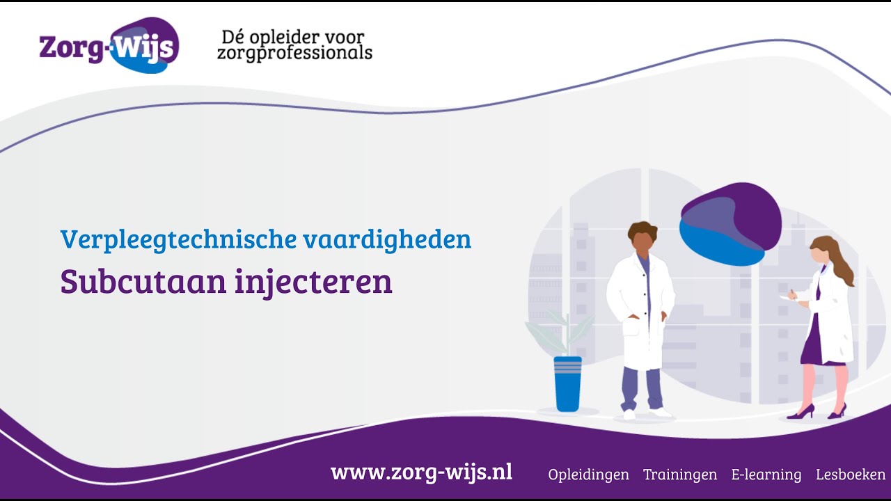 Injecteren | Subcutane injectietechnieken | zorg-wijs.nl