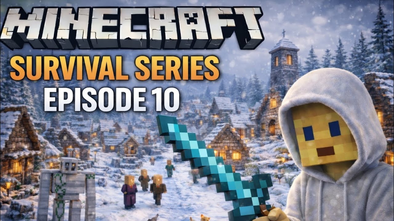 Just Exploring And I Found A Village 😱🔥 || MineCraft Survival Series Ep# 10
