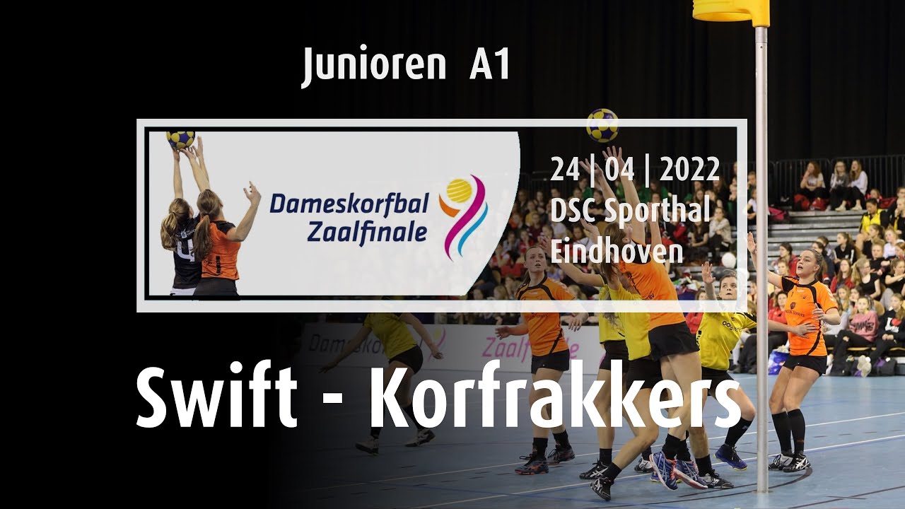 Junioren Finale Dameskorfbal:  Swift - Korfrakkers