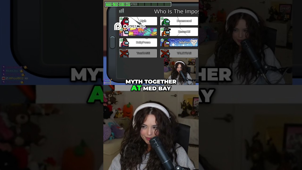 Эмиру объясняет свою невиновность в Among Us 