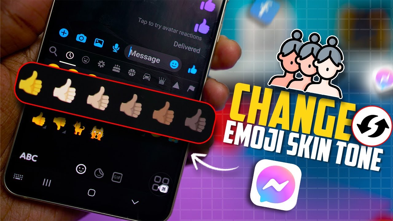How to Change Emoji Skin Tone in Facebook on Android | Customize Your Emoji Appearance