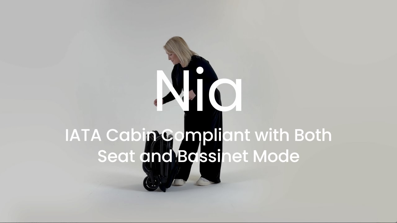 Silver Cross Nia Compact Stroller Demo Video | Newborn to 55 Pounds | IATA Compliant Bassinet