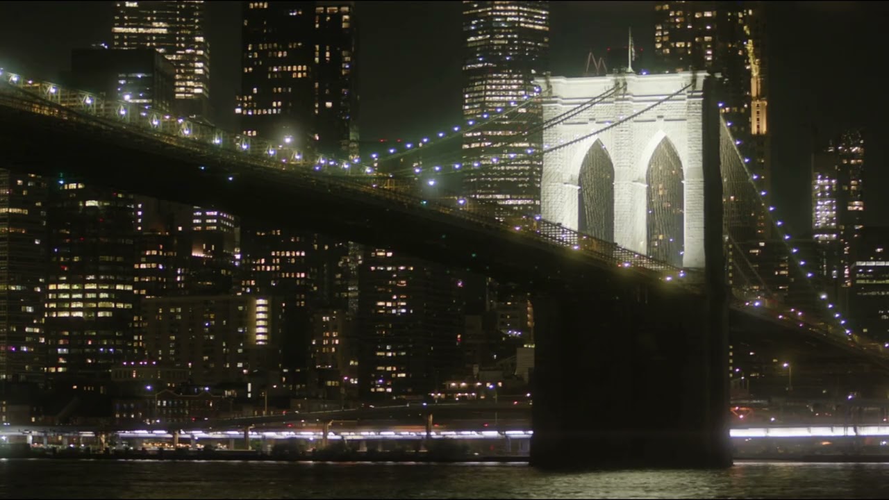 New York After Dark 🌃 Manhattan Bridge Night Drive Vibes | Smooth Piano Jazz
