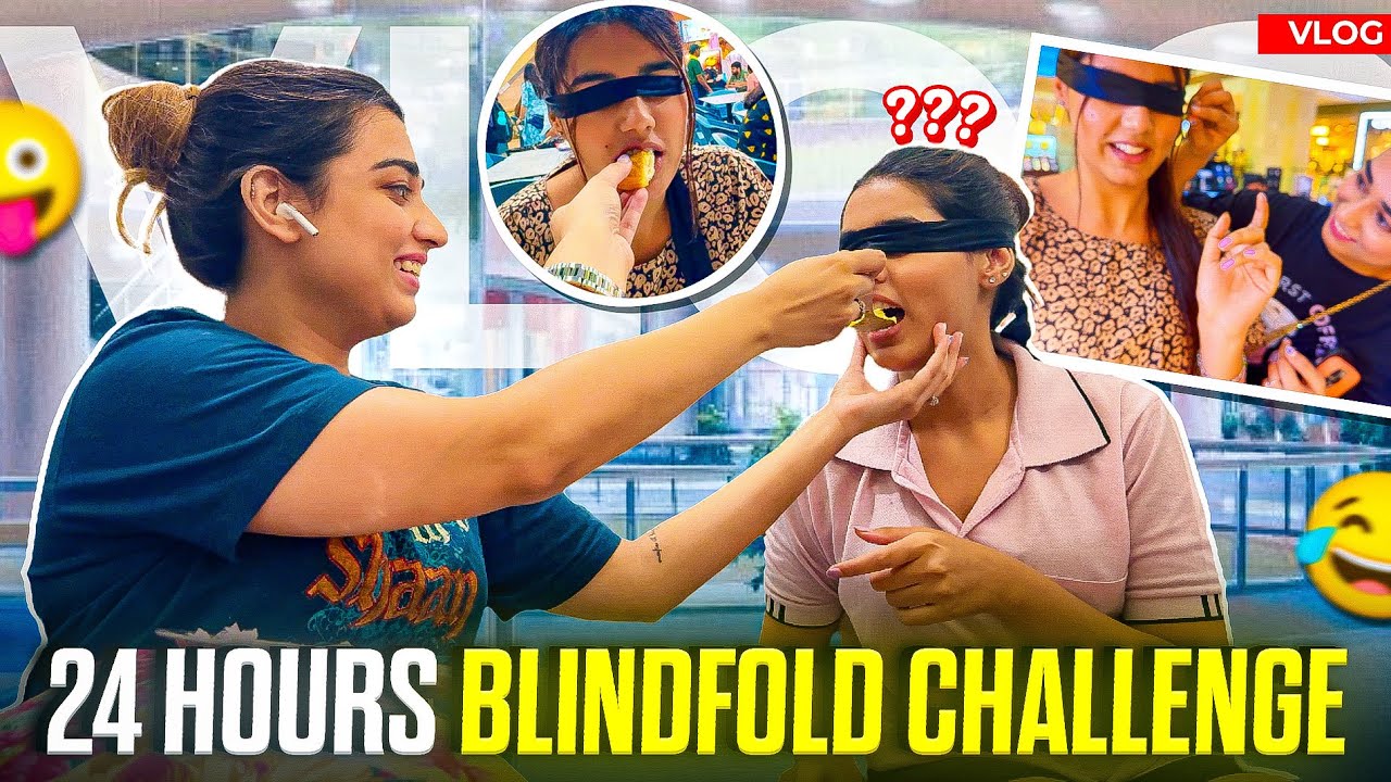 24 HOURS BLINDFOLDED CHALLENGE IN MALL || PRERNA ANAND #blindfoldchallenge