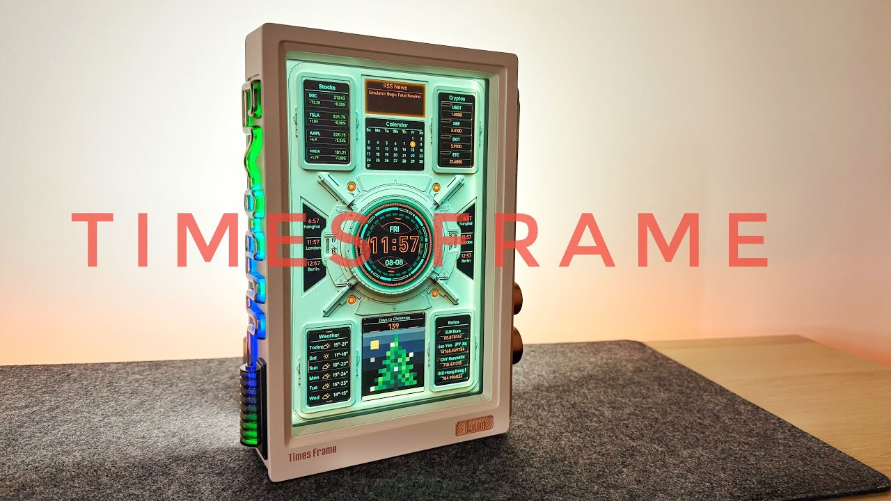 Обзор Divoom Times Frame — полностью настраиваемый прозрачный цифровой дисплей