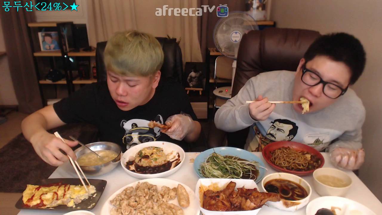 BJ몽키(맛있는먹방! 유니짜장+볶음밥+탕수육+계란국+참치계란등)