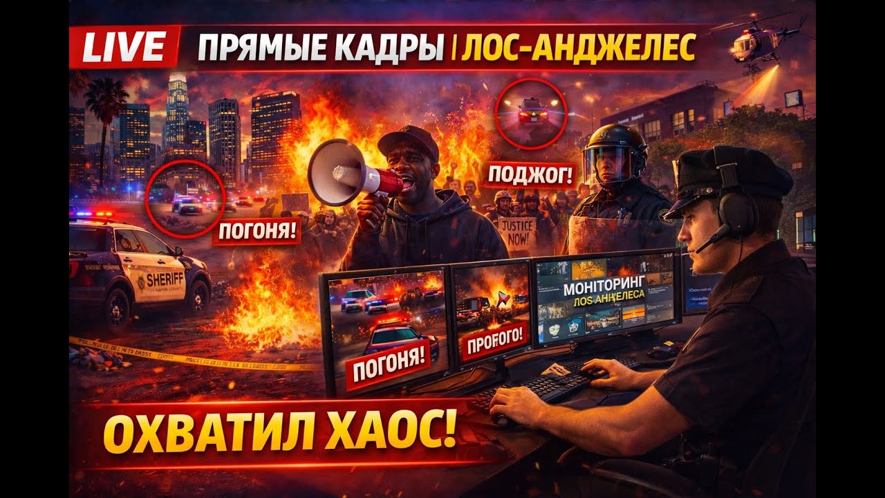 ОПЕРАТИВНАЯ ОБСТАНОВКА | LA - полицейская рация, погони, вызовы, новости в прямом эфире