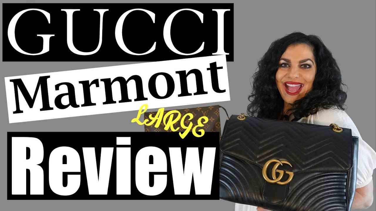 Обзор большой сумки через плечо Gucci Marmont!