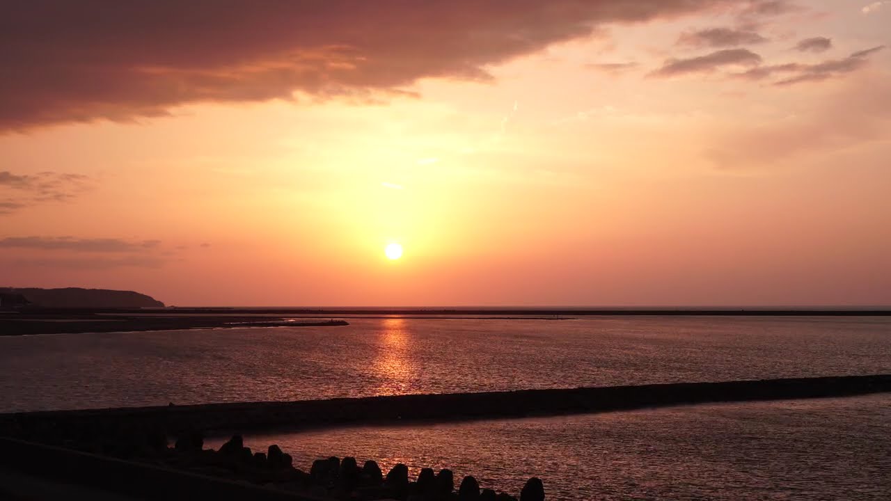 2026-02-15 今日の夕陽@柏崎市17時21分頃(今日の夕日は雲の中へ…vol.2)☆polaris