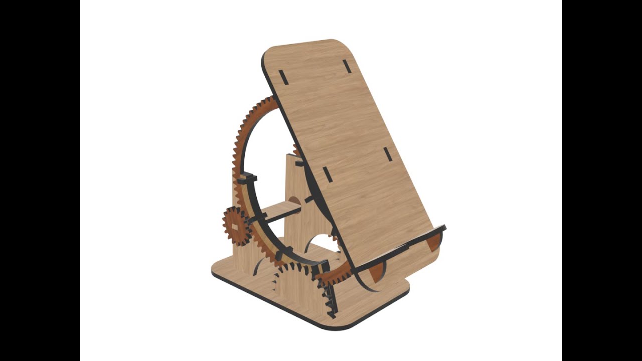 Phone Stand - Laser Cut Design – Digital Download SVG DXF File – Design No. PS-20240314