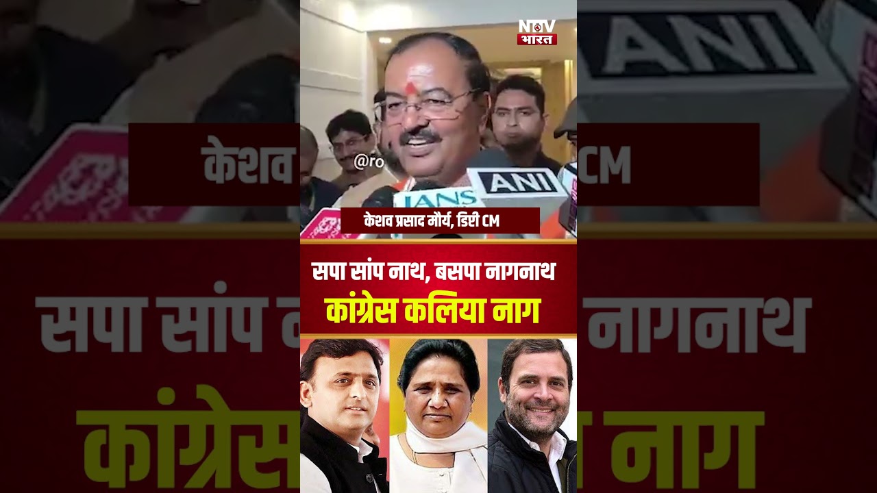 सपा सांप नाथ, बसपा नागनाथ कांग्रेस कलिया नाग केशव प्रसाद मौर्य, डिप्टी CM #BSP #Samajwadi #Congress