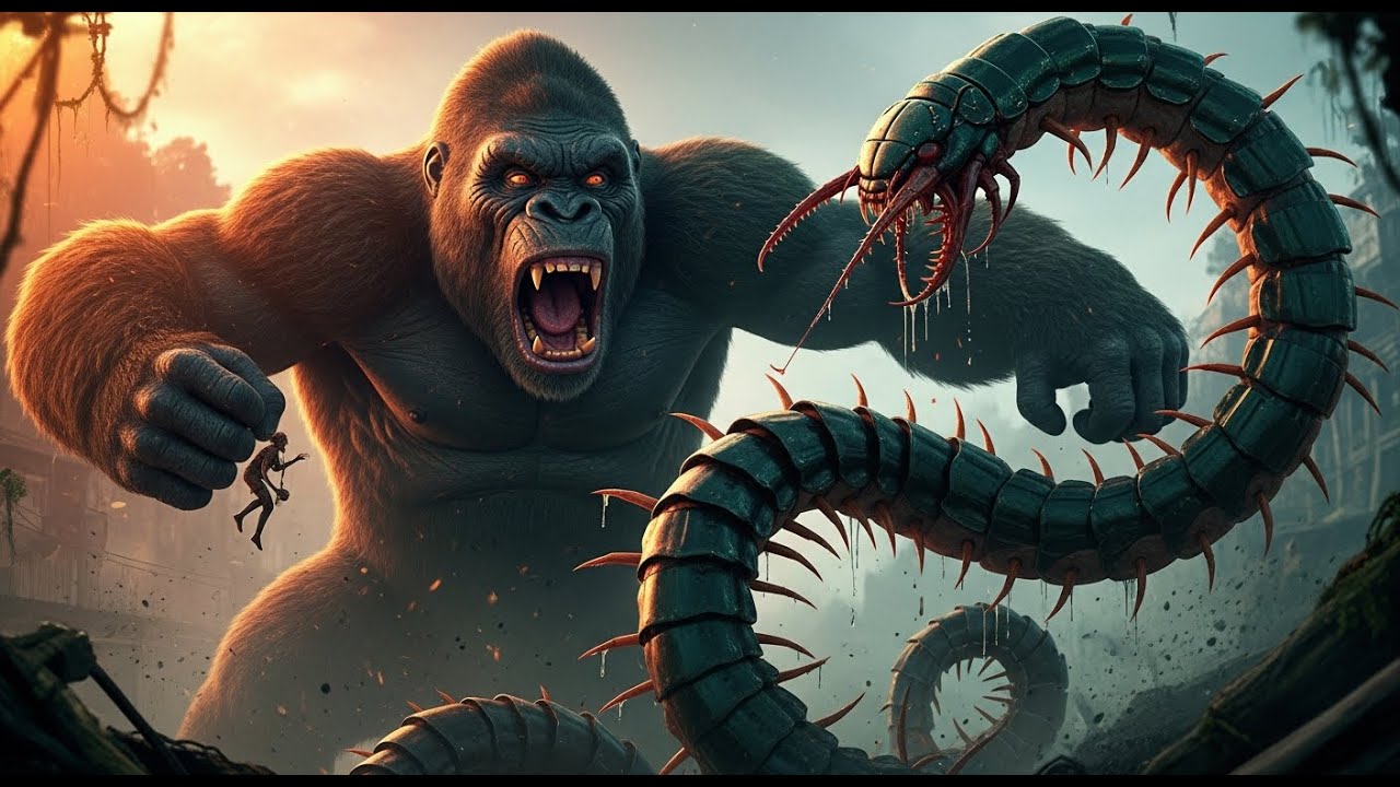 Witness The Centipede's Fury A KingKong Epic Rescue The Ultimate Monster Showdown!