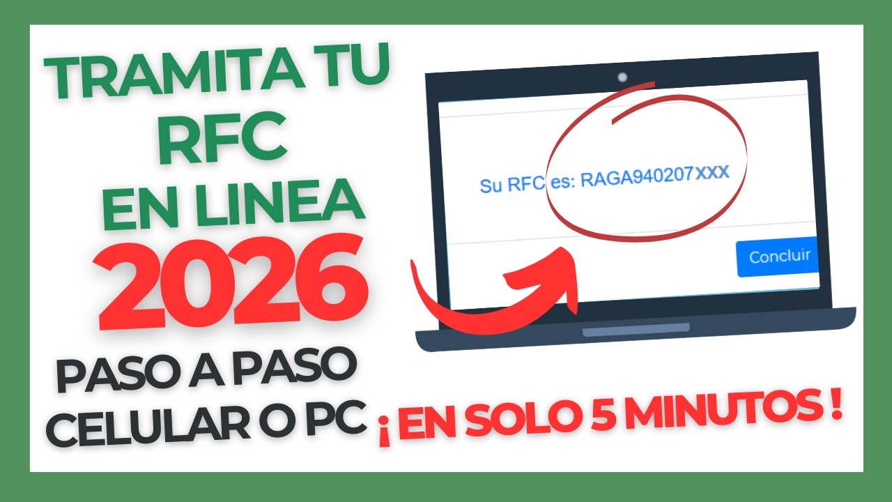 INSCRIPCIÓN al RFC en línea | SAT primera vez