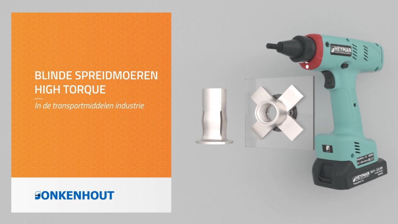 Blinde spreidmoeren High torque in de transportmiddelen industrie