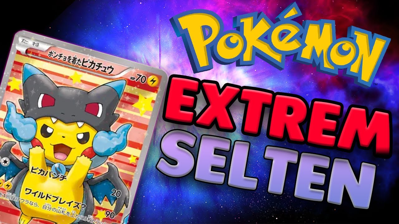 EXTREM Seltene Pikachu Karten - Pokemon Top 3 Deutsch/German