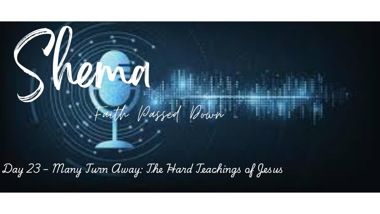 Day 23 – Many Turn Away The Hard Teachings of Jes