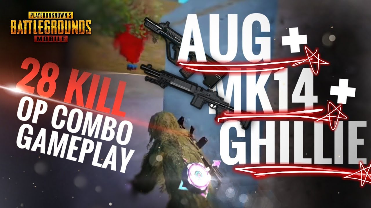 [PUBG MOBILE] AUG+MK+GHILLIE? Undefeatable ATHENA